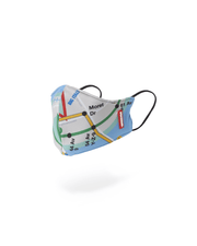 NYC SHARK MAP MASK (FORM-FITTING)