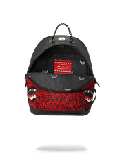 6-STRAP RED LEOPARD EMPRESS (PONY HAIR)
