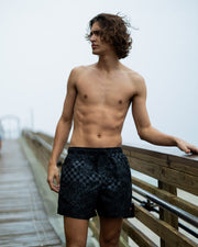 3AM CHECK SWIM SHORTS
